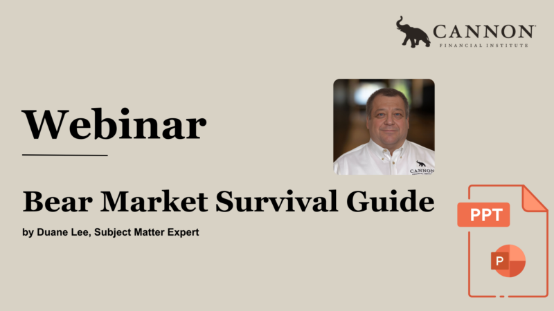 Bear Market Webinar Slides PP